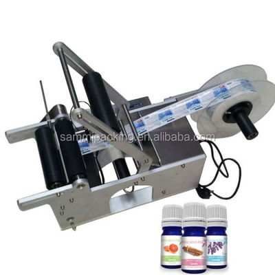 Bottle Round Semi Automatic Labeling Machine Electric Driven Type Multipurpose