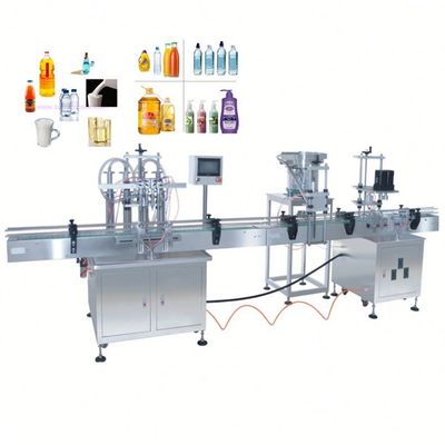 Otomatis Minyak Masak Minyak Mineral Minuman Mineral Jus Minyak Esensial deterjen Botol Mesin Pengisian Dan Penutup