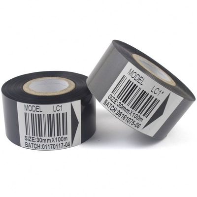 SCF900 Black Hot Stamp Ribbon 35mm × 122m Untuk Kode Tanggal Tanggal Cetak