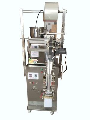 Mesin pengemasan otomatis biji-bijian gula teh dengan printer penimbang dan sealer