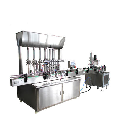 220V Liquid Production Line Otomatis Ketchup Jam Mayonnaise Sauce Cream Botol Pengisian Capping Dan Label Mesin
