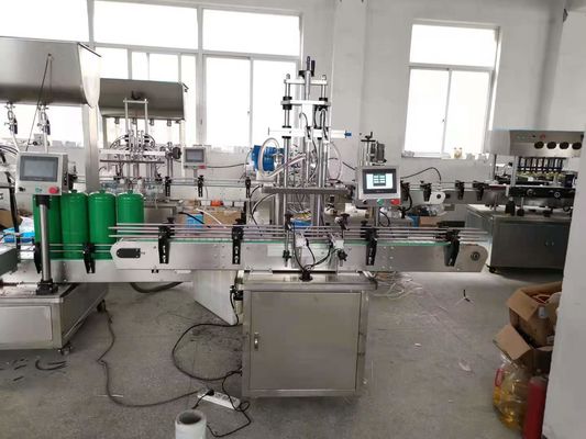 Mesin Penuh Botol Cairan Piston Otomatis Capping Dan Label