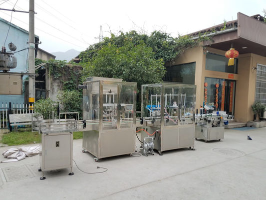Sammipack Otomatis Botol Pengisian Capping Label Produksi Line