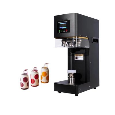 2025 Mesin Seamer Kaleng Plastik Otomatis Baru Bir Kaleng Tutup Seamer Mesin Tin Kaleng Mesin Penyegelan Tekanan untuk Soda Bubble Tea
