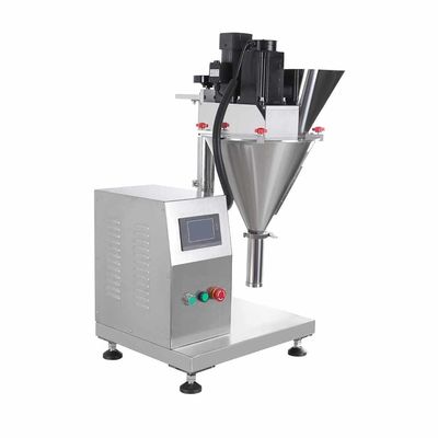 Mesin Pengisi Bedak Nyaman Komersial Desktop Kecantikan Kecil Tepung Susu Powder Auger Screw Filler