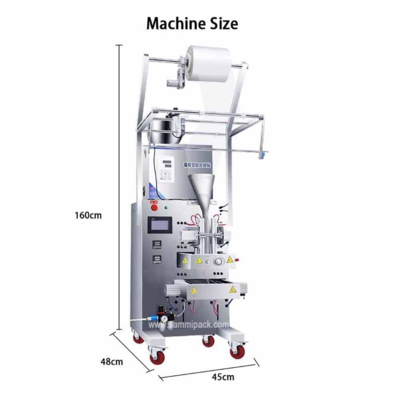 Pabrik Custom Powder Granules Bag Packing Machine Gula Kopi Powder Sachet Mesin Pengisian