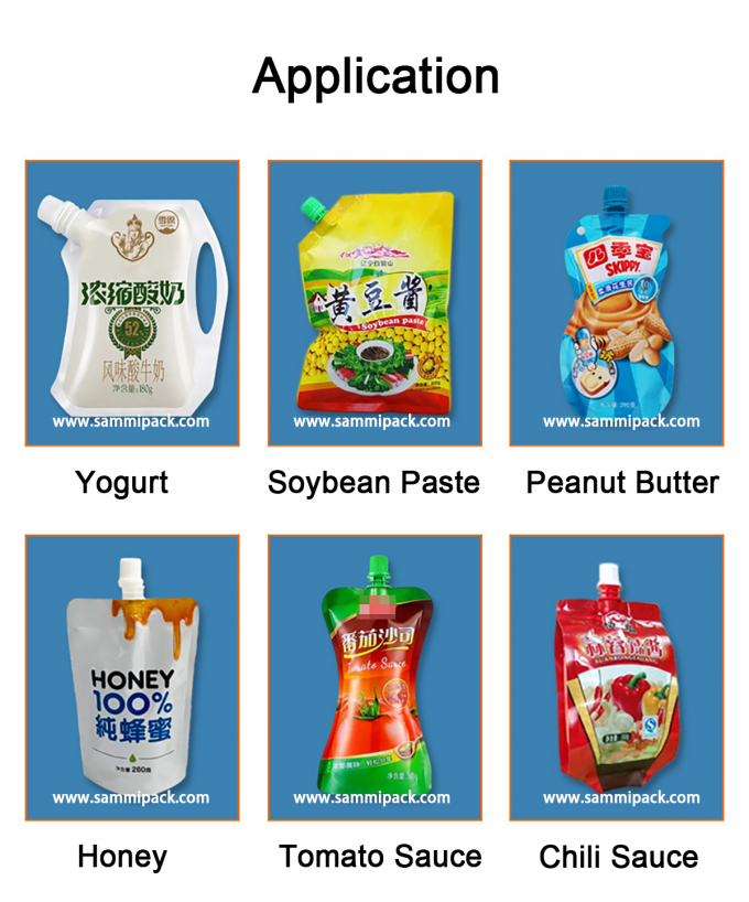 Mesin Pengisi Jus Kantong Corong Minuman Madu Semi Otomatis Industri Untuk Makanan Cair 3