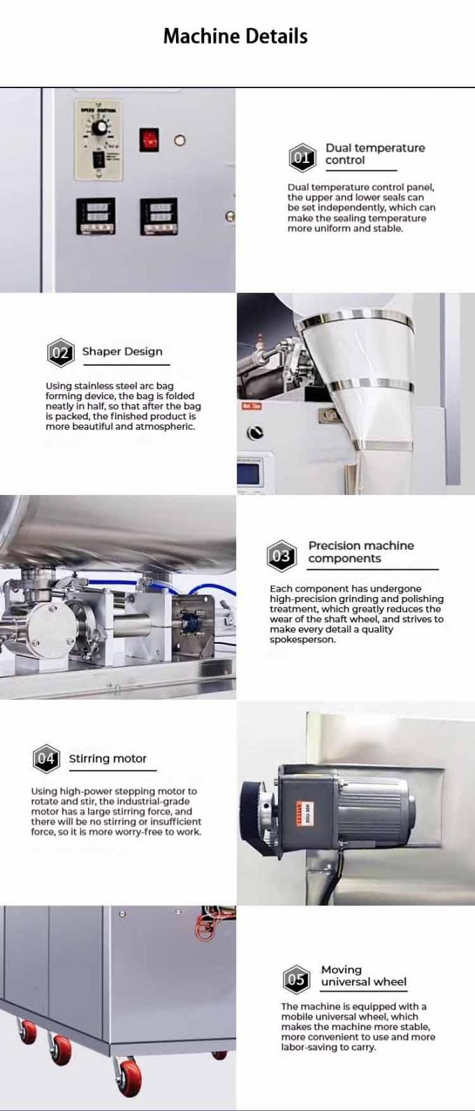 Mesin Pengemas Pengisi Cairan Saus Cabai Tomat Saus Kacang Pasta Saus Tomat Susu Cair 5