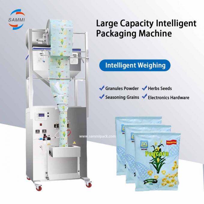 Multifunctional Doublehead Sugar Filling Coffee Beans Weighing Packing Machine 500g 1000g 450*470*1750MM Komoditas 0
