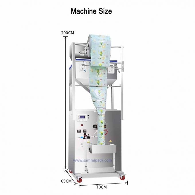 Multifunctional Doublehead Sugar Filling Coffee Beans Weighing Packing Machine 500g 1000g 450*470*1750MM Komoditas 2
