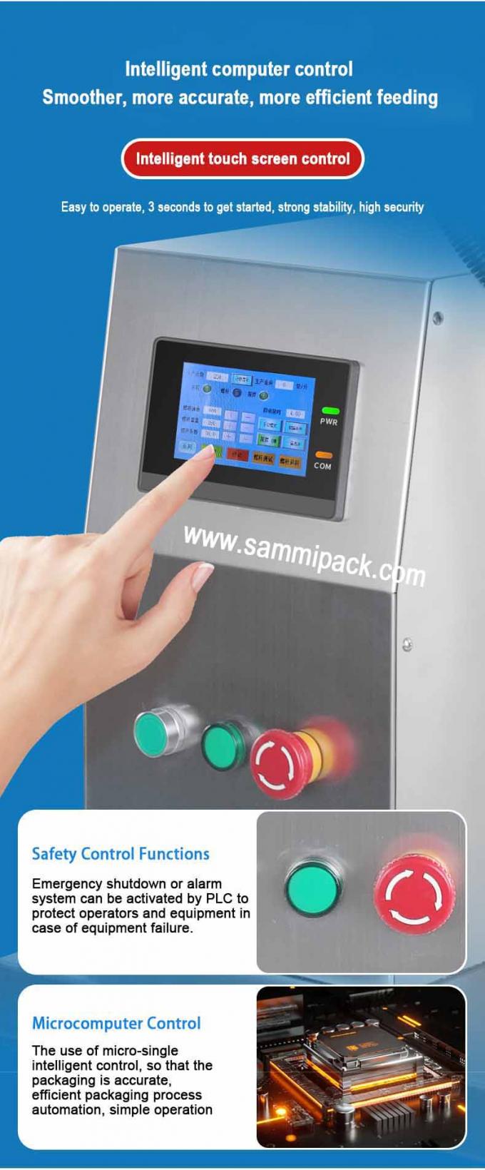 Mesin Pengisi Bedak Nyaman Komersial Desktop Kecantikan Kecil Tepung Susu Powder Auger Screw Filler 6