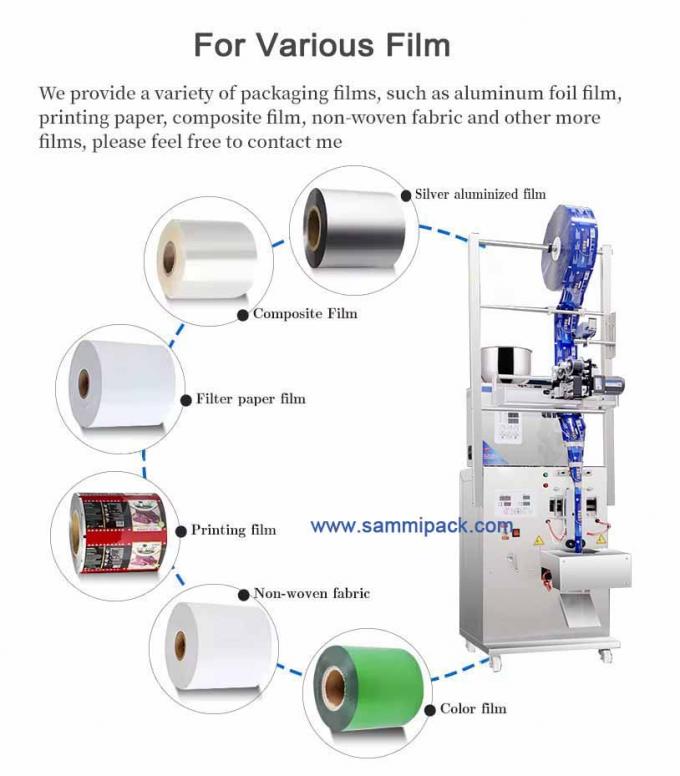 120.000 Kg Single Brutal Weight Paper Packaging Material Tea Powder Packing Machine Dengan Hot Stamp Coder 2