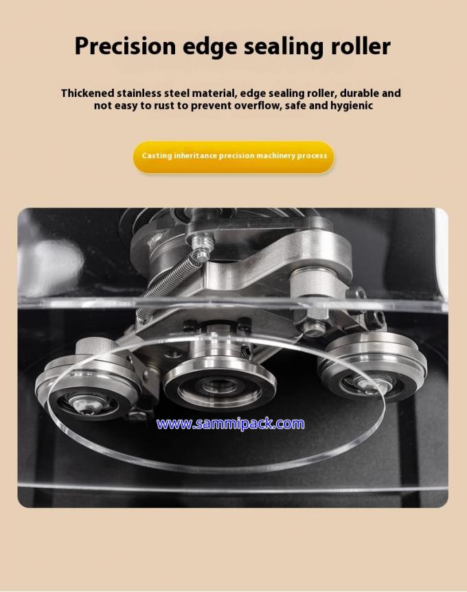 Mesin Penyegel Kaleng Seamer Otomatis Penuh Untuk Pengemasan Logam Bubble Tea Dalam Bahasa Inggris 2