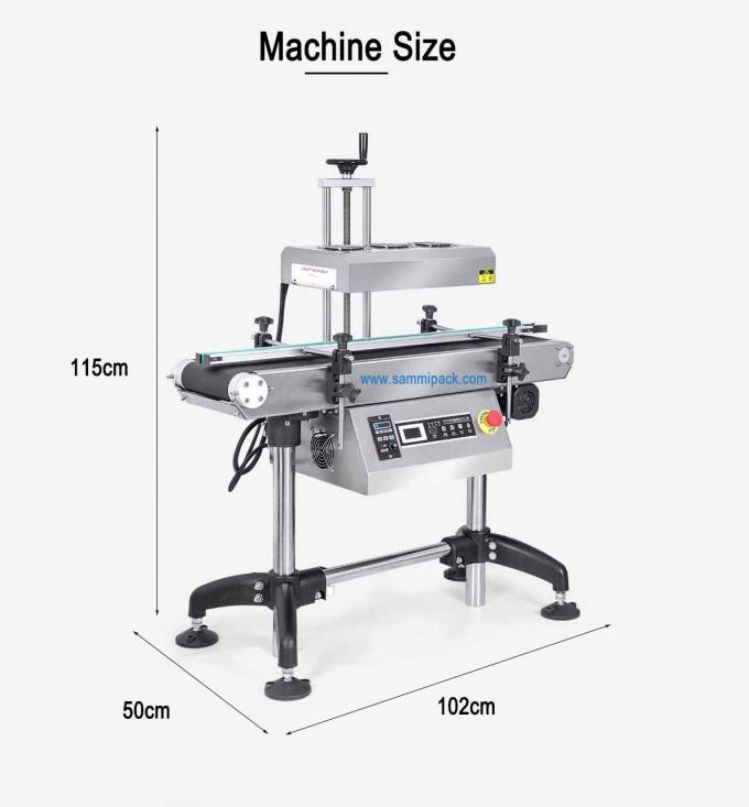 Otomatis terus-menerus Plastik botol Panas Penyegelan Elektromagnetik Induksi Aluminium Foil Penyegelan Mesin 2