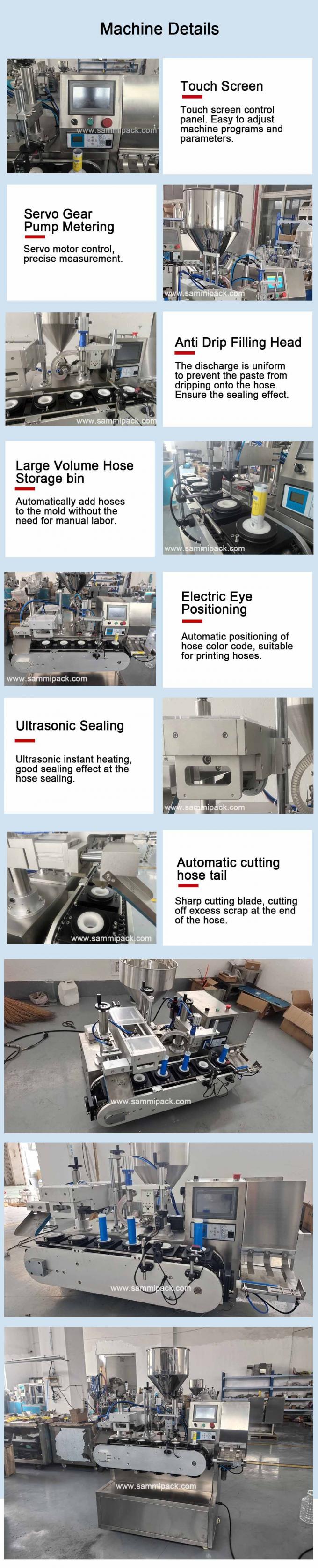 Kosmetik Krim Salep Plastik Soft Tube Hose Filler Sealer Mesin Pengisian dan Sealing 4