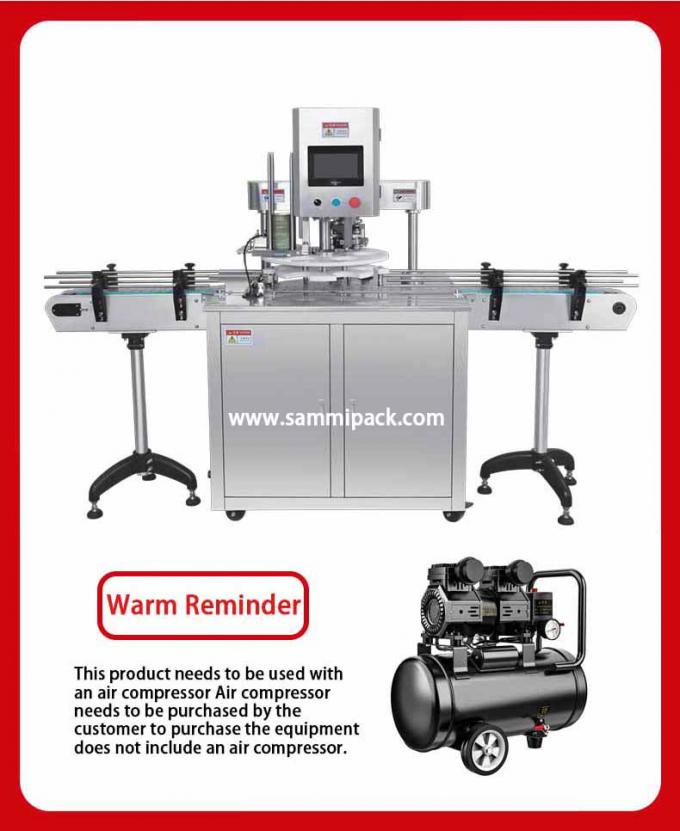 Mesin Penyegel Penutup Meja Otomatis Untuk Kaleng Susu Bubuk Cat Minuman Makanan Sarden Tuna 1