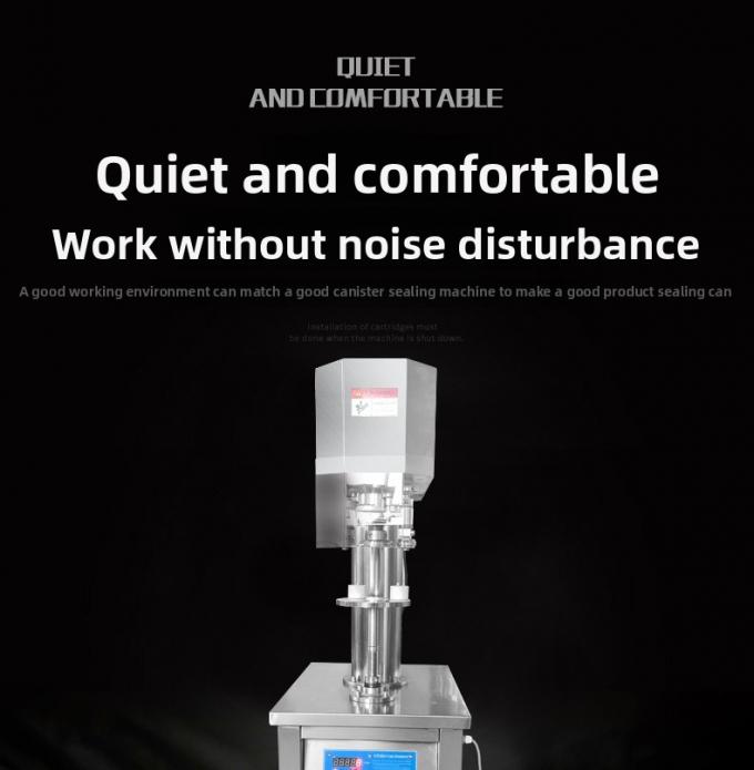 Vertikal Tin Can Sealer Komersial Semi-Automatic Can Sealing Machine untuk Plastic Can Aluminium Can 5