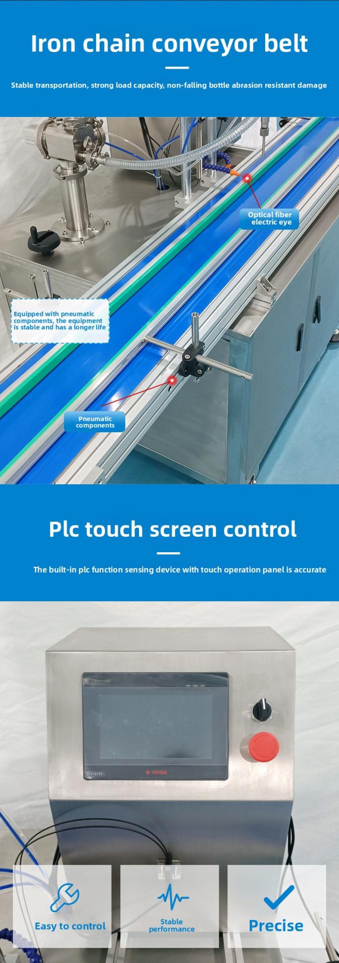 Operasi Mudah Servo Rotor Pompa Otomatis Penuh Mesin Paste Cairan Untuk Madu Kental Cairan Mentega Kecap 3