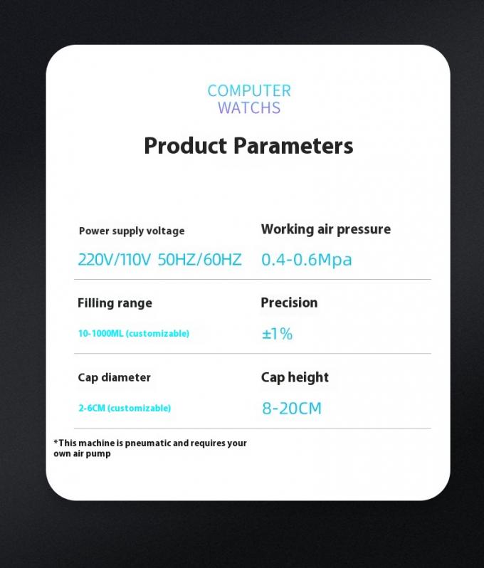 Mesin Pengisi dan Penutup Cairan Pompa Magnetik 4 Kepala Desktop Otomatis Kecepatan Tinggi untuk Pengisian dan Penutup Otomatis Minuman Air 6