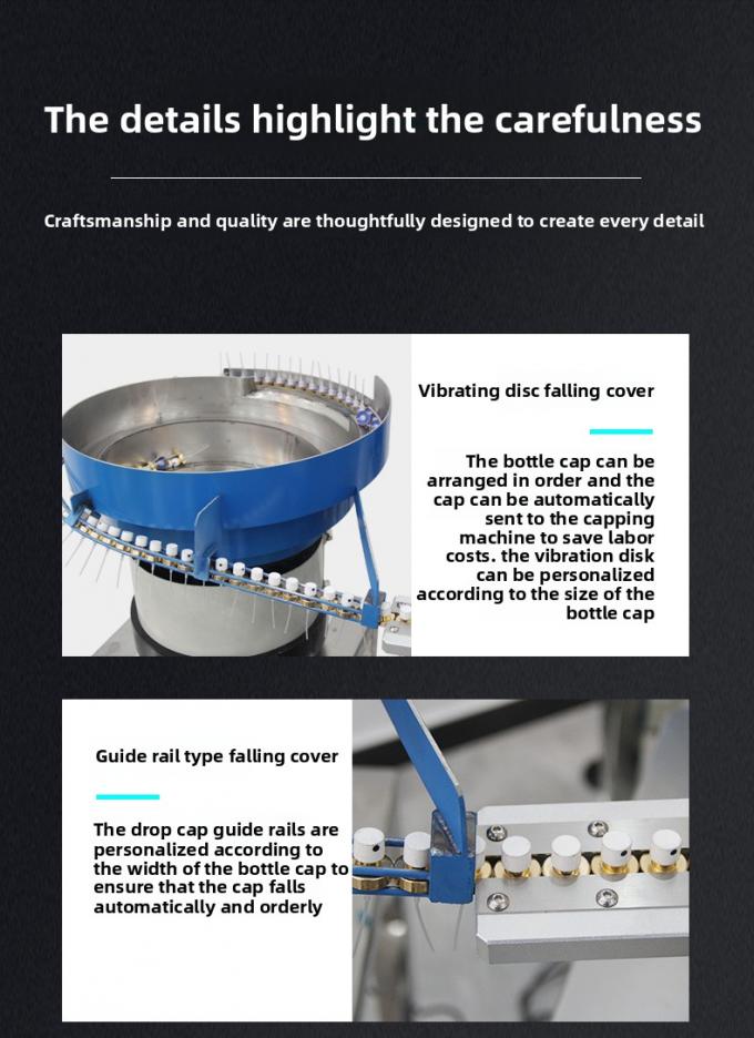 High Speed Automatic Production Line for Perfume Nozzle Tying and Plastic Bottle Cap Pressing Capping Machine (Garis Produksi Otomatis Berkecepatan Tinggi untuk Mengikat Nozzle Parfum dan Mesin Penekanan Tutup Botol Plastik) 7