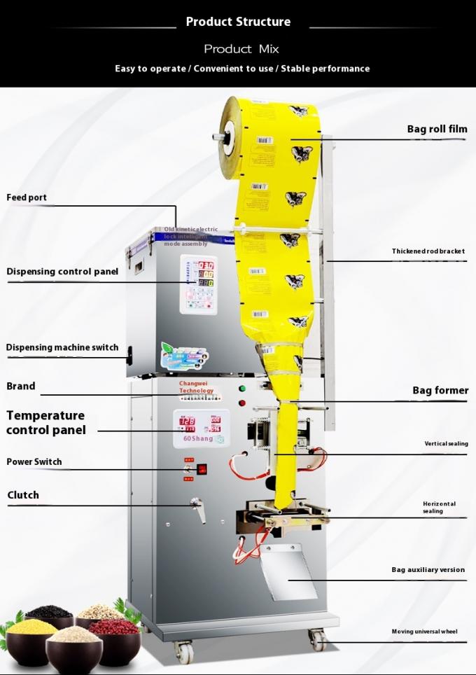 Mesin Kemasan Multifungsi Piring Popcorn Chin Chips Nut Flour 6