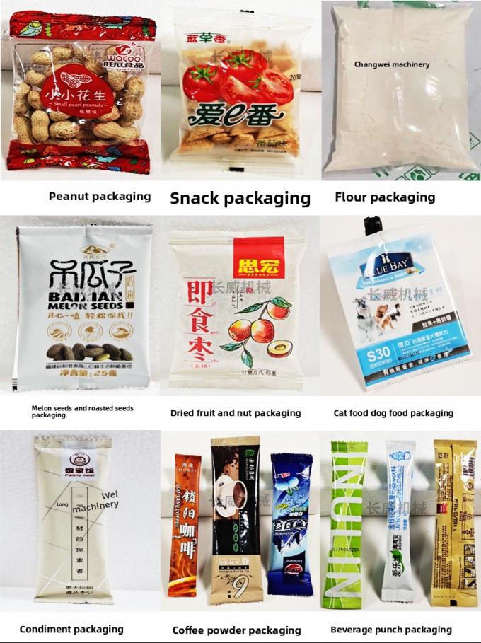 Mesin Kemasan Multifungsi Piring Popcorn Chin Chips Nut Flour 11