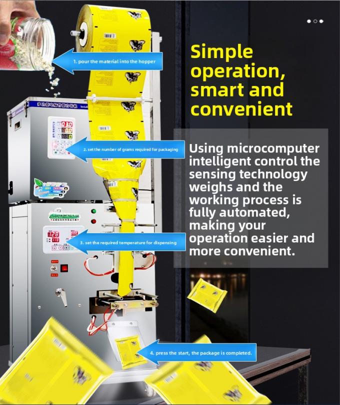 Mesin Kemasan Multifungsi Piring Popcorn Chin Chips Nut Flour 14