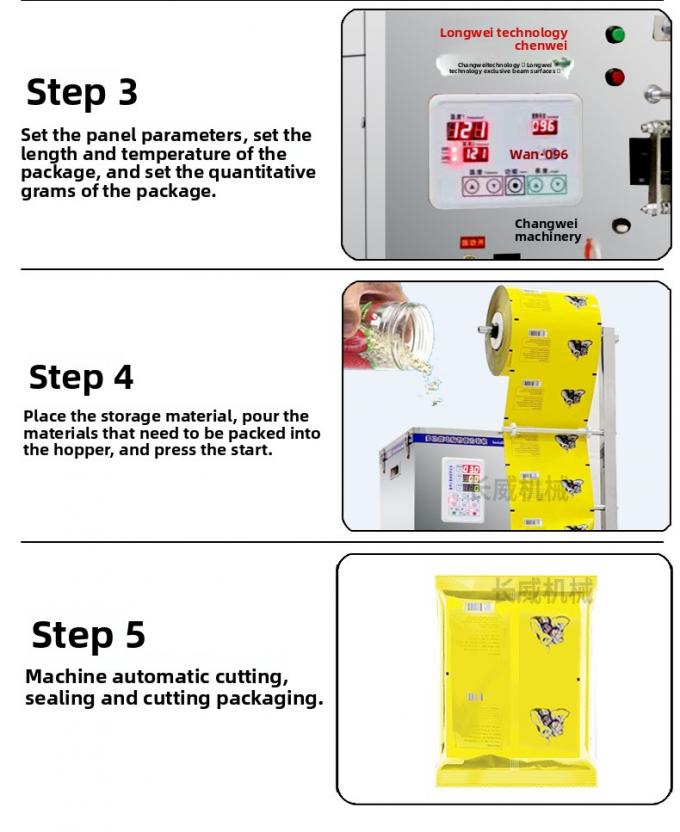 Mesin Kemasan Multifungsi Piring Popcorn Chin Chips Nut Flour 21