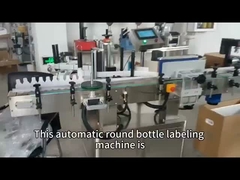 Perlengkapan Pengepakan Sticker Label Applicator Ampuul Air Vial Otomatis Mesin Label Botol Kaca Bulat