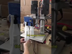 Mesin Penutup Botol Semiautomatik Untuk Pemicu Kabut Plastik