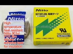 Pita perekat silikon tahan panas suhu tinggi Nitto 903ul PTFE film untuk isolasi